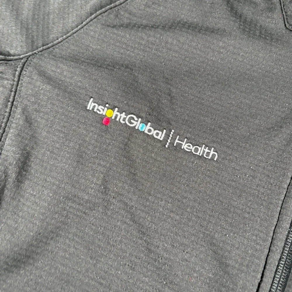 The North Face Fleece Jacket Mens Large Gray Full Zip Grid Tech Lightweight